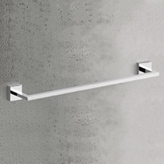 Towel Bar, Chrome, 20 Inch, Wall Mounted